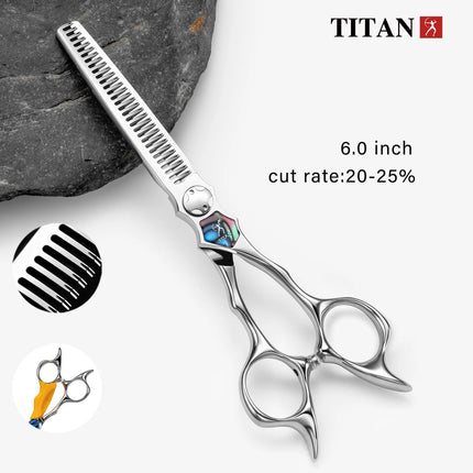 Titan CNC Skill 5.5,6.0inch Hairdress Professional Barber Tools Hair Salon Cutting Thinning Hair Scissors