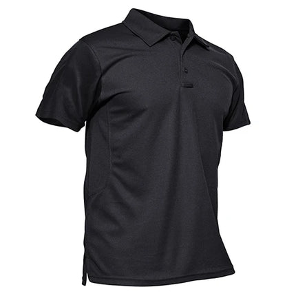 TACVASEN Summer Colorful Fashion Polo Tee Shirts Men's Short Sleeve T-shirt Quick Dry Team Work Green T-Shirt Tee Tops Clothing