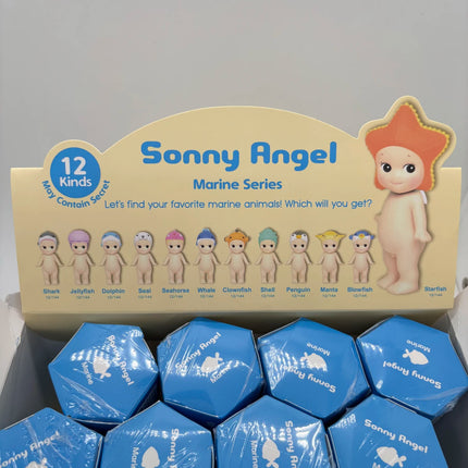 Sonny Angel Mini Figure NEW Marine Series Blind Box Starfish Turtle Penguin Clownfish Shark Seal Dolphin Whale SAS65383