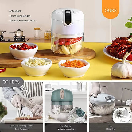 Garlic mashing machine food supplement machine household garlic cutter garlic crusher garlic pulling and pressing machine electr