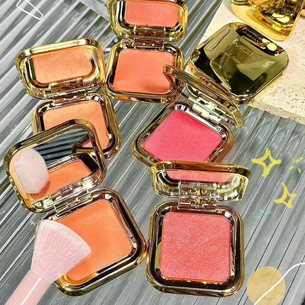 Peach Kiss 3D blush cream rouge Matte pearlescent Blusher Natural and lasting Color rendering Facial contour Blusher