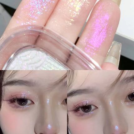 Chameleon Glitter Eyeshadow Highlighter Mashed potato High Gloss Shiny Crystal Brightening Bronzer Highlight Makeup Waterproof