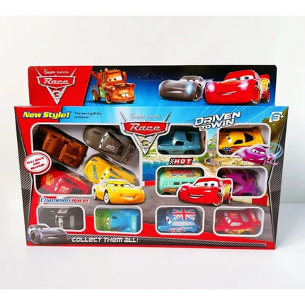 Hot Sale 12PCS Disney Pixar Cars Pull Back Car Set Lightning McQueen Racing Model Toy Kids Festival Birthday Gift