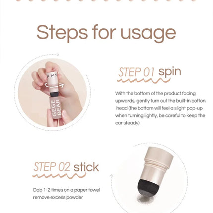 Gege Bear Waterproof Hair Shadow Powder Natural Cove Hair Loss Hairline Shadow Stick