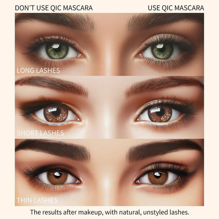 2025 High Heels Mascara 3D Waterproof Non-smudging Thick Curl Natural Slender Cross-border Makeup