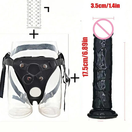 Wearable Strapon Penis for Lesbian G Spot Erotic Stimulator Adult Standard Size Panties Strap on Dildo Pants Sex Toys for Women