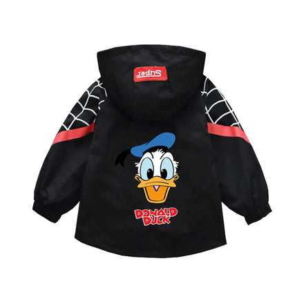 Children's Mickey Hooded Jacket 1-10 Years Autumn Boy's Windbreaker Zipper Hoodie Baby Boys Birthday Present Jacket Cosplay Coat