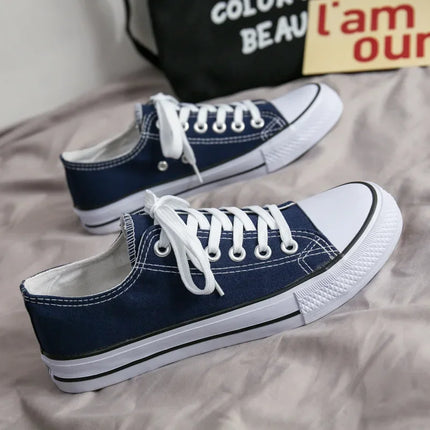 Unisex Casual Canvas Flat Shoes Spring Summer Breathable Rubber Sole Comfortable Slip-On Adults Flat Heel Fashionable Trendy