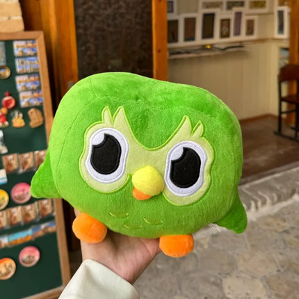 30cm Green Duolingo Owl Plush Toy Plushie Of Duo The Owl Cartoon Anime Owl Doll Soft Stuffed Animal Toys Children Birthday Gifts