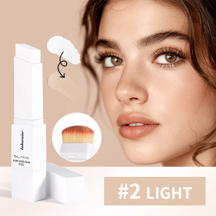 Foundation Stick Color Changing Foundation Detachable Brush Blanc Cover Cream Stick High Coverage Smoothly Blending Base Makeup
