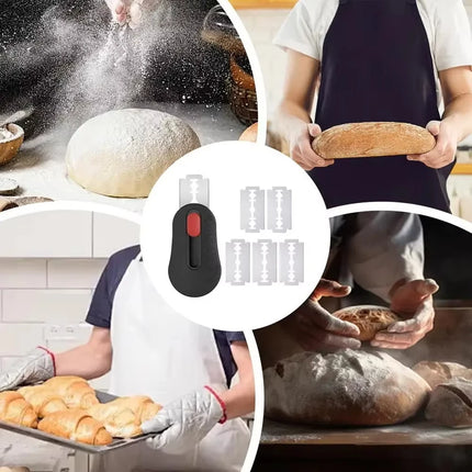 Sourdough Bread Scoring Lame Bread Slashing Tool With 5Pcs Blades Bakers Lame Dough Scoring Knife Household Kitchen Tools