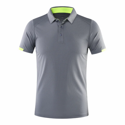 Quick-drying Short-sleeved POLO Shirt For Outdoor Sports and Fitness Breathable and Cool Mesh Lapel Top