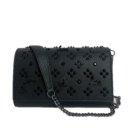 Women's Rivet Crossbody Bag - Mini Square Shoulder Wallet / Women's Rivet Crossbody Bag - Mini Square Wallet