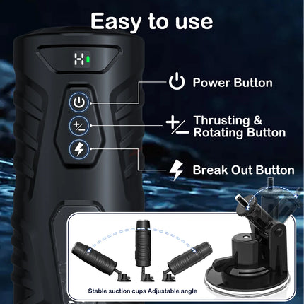 Automatic Male Masturbator Thrusting Sex Toys for Men Adult Toy Male Sex Toys HandsRotating Pocket Pussy Suction Electric Penis