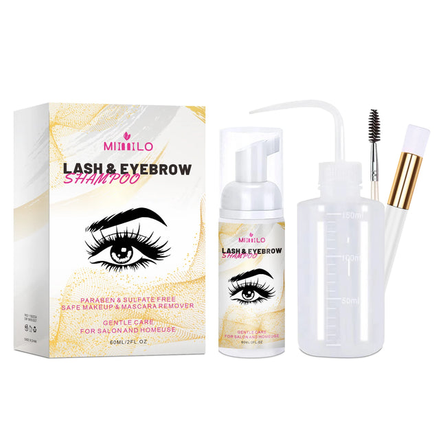 50ml Gentle Eyelash Cleansing Mousse - Rich Foam - Eyelash Care Shampoo - Non-irritating, Safe, False Eyelash Glue Remover