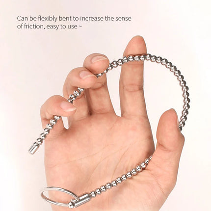 Runyu Stainless Steel Urethra Pull Beads Horse Eye Stick Massager SM Urethral Catheter Metal Penis Plug Male Adult Stimulator