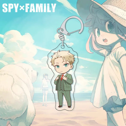 SPY×FAMILY Anya Keychain Acrylic Charm Cute Anime Figure Pendant for Backpack Bag Accessories Spy x Family Merchandise Gift for