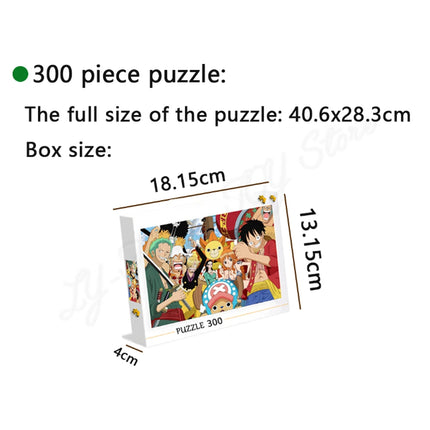 Jigsaw Puzzle One Piece Luffy 1000 Pieces Puzzle Game Assembling Puzzles for Adults Puzzle Toys Kids Children Home Games Toys