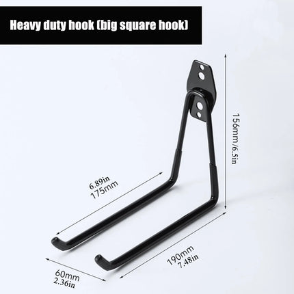 Garage Storage Utility Hooks,Garage Garden Tool Organizer,Hanging Utility Wall Mount Hooks,Heavy Duty Tool Storage Organizer