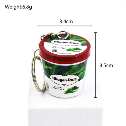 Miniature food toy ice cream pendant, simulation mini chocolate ice cream cup pendant, doll machine, contents, small gifts