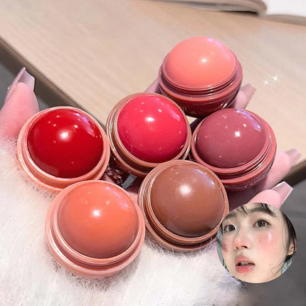 High Pigment Juice Blush Balls Natural Saturation Tint Brightening Moistured Easy Color Rouge Silky Blusher Cream Contour Makeup