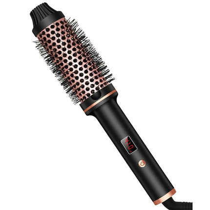 TINSOL 3-in-1 Ion Curling and Straightening Iron Professional Curling Wand Heated Styling Comb Heat-Resistant Comb