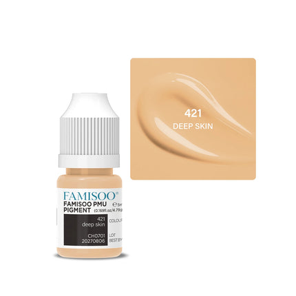 FAMISOO 5ML Eyebrow Tattoo Ink Professional Pigment for Eyeliner Black Tattoo Microblading Paint Ink For Semi Permanent Makeup