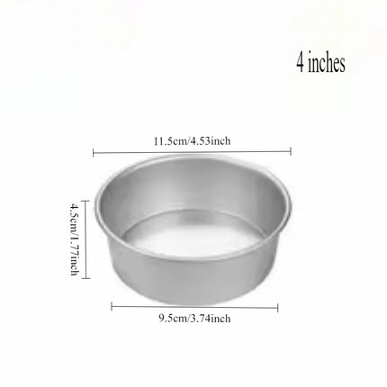 4-8 inch Aluminum Round Cake Bakeware solid bottom Chiffon  die for aluminum alloy Home baking cake mold pan cake tin