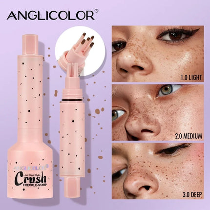 Five-point Freckle Stamp Natural Waterproof Quick Dry Liquid Freckles Pen Long Lasting Air Cushion Freckles Stick Dot Spot Tool