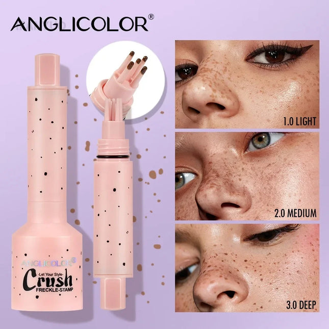 Five-point Freckle Stamp Natural Waterproof Quick Dry Liquid Freckles Pen Long Lasting Air Cushion Freckles Stick Dot Spot Tool