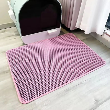 120CMX70CM Cat Litter Mat Waterproof Double Layer Pet Litter Box Mat Pet Toilet Cat Mat Nonslip Sand Cat Washable Mat Pet Clean