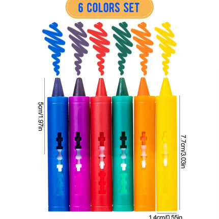 S Washable Bath Crayons Set - Colorful, Easy-Clean Bathtub Markers for Youngsters, Fun Shower Art & Crafts S