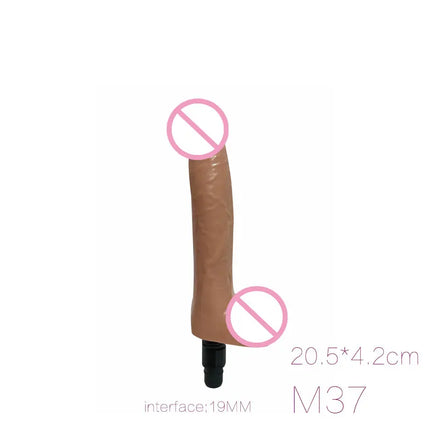 FREDORCH Sex Machine Attachments Fascia Gun Massage Head to Silicone Dildo Sex Toys for Men Women Vibrators Penis Masturbation