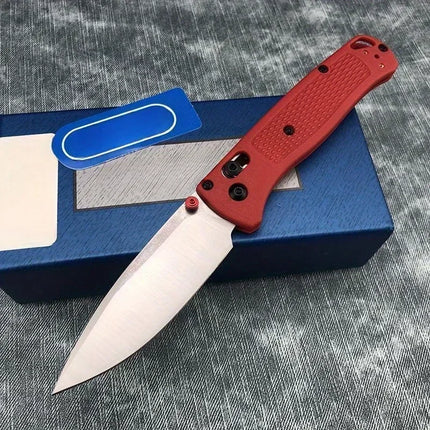 535 EDC Manual Open Folding Knife Landing Blade Flat Blade Satin Nylon Fiber Handle Used for Daily Carrying and Camping Knives