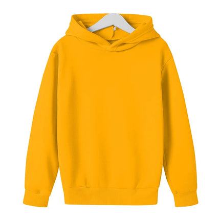 Spring and Autumn Kids Hot selling Hoodies 2-12 Year Old Boys and Girls Casual Hoodies Top Solid Color Sports Hoodies