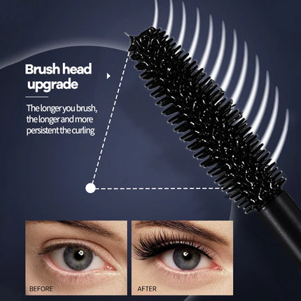 5D Mascara Waterproof Lengthening Curling Eyelashes Long Lasting Sweatproof Mascara Black Silk Fibre Makeup Beauty Cosmetics New