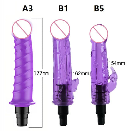 Massage Gun Heads Accessories Vibration Dildo Penis Sex Adult Toys Silicone VIBRAT Head for Fascia Gun Percussion Vibrators
