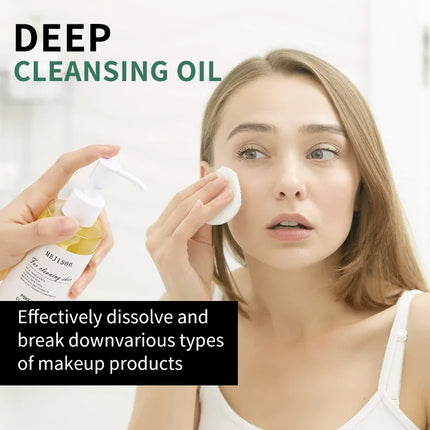 Gentle Cleansing Oil 200ml – Jojoba-Based Makeup Remover that Melts Makeup Fast, Rinses Easily & Is Non-Irritating for All Skin