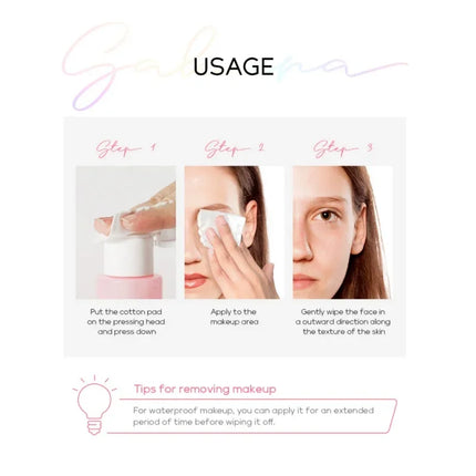 100ml Japan Sakura Makeup Remover Water Cherry Blossom Extract Deep Cleaning Face Pores Refreshing Gentle Moist Make up Remove
