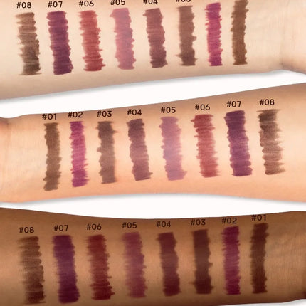 Matte 8-colors Lip Liner Pencil Lip Contour Lipstick Pen Nude Brown Lipstick Pencil Natural Lasting Waterproof Lipliner Makeup