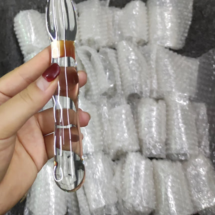 Sea Horse Glass Anal Plugs Wholesale Glass Masturbation Erotic Toys Pink Purple Black Green Blue Crystal Glass Dildos for Women