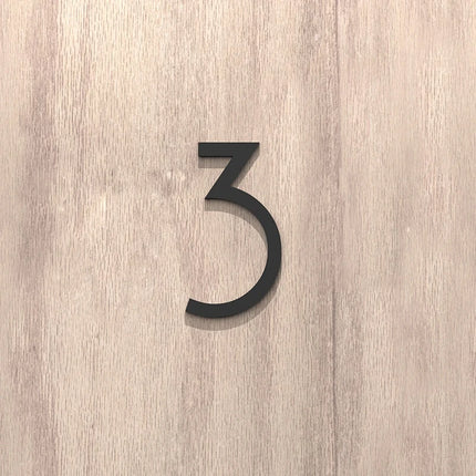 On The Door Extra Apartment Floating Exterior House Hotel Building 3D Digits Number Art Nordic Home Decor Wall Sticker Acrylic