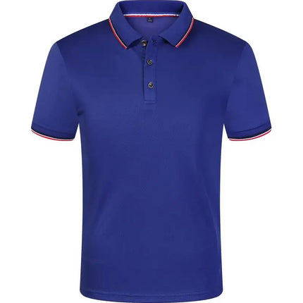 Cross Border Short Sleeved Polo From Europe Popular Summer Casual Lapel Large Size High-Quality Business Office Uniforms