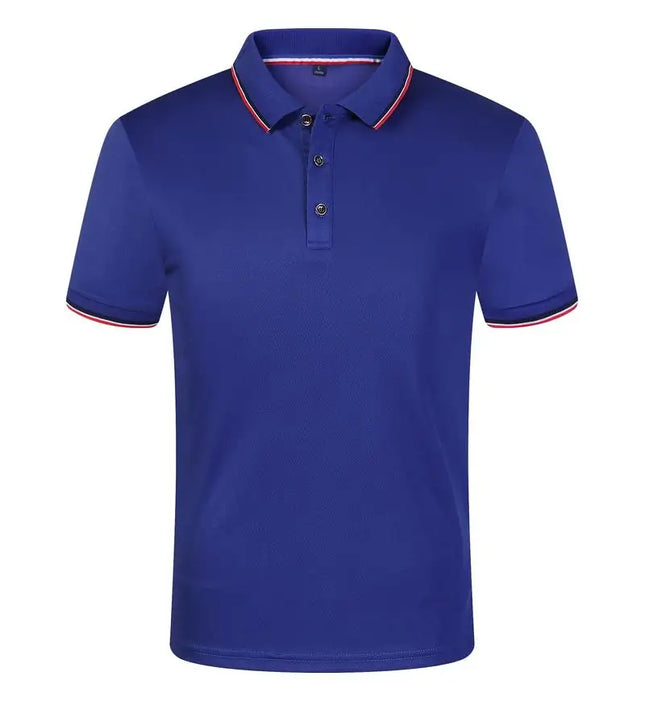 Cross Border Short Sleeved Polo From Europe Popular Summer Casual Lapel Large Size High-Quality Business Office Uniforms
