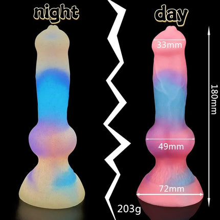 Fluorescent Bad Dragon Dildo Huge Luminous Dildos for Women Silicone Suction Cup Dog Anal Plugs Masturbator Sex Toys for Couples