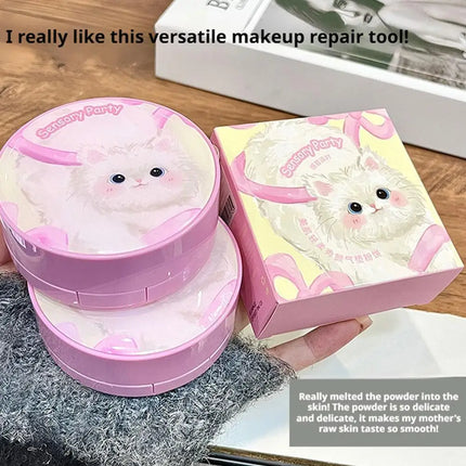 Two In One Cushion Matte Powder & Concealer Makeup Oil-Control Foundation Makeup Pore Invisible Concealer Long-Lasting Makeup