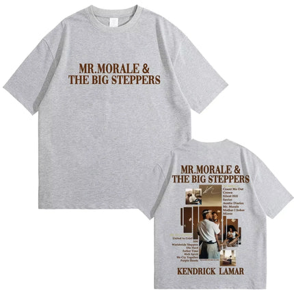 Kendrick Lamar Mr Morale & The Big Steppers T-shirt Men's Hip Hop Fashion Pop Music T Shirt Women Casual Cotton Vintage T-shirts