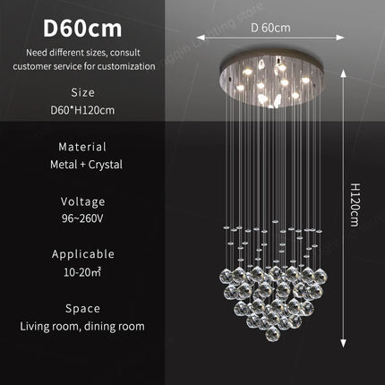 Modern Pendant Ceiling Lamps Suspension Lighting Living Room Pendant Lamp for Kitchen Over the Table Crystal Chandelier Pendants