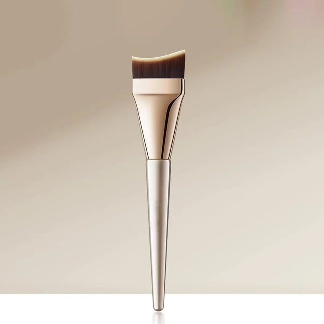 Arc-shaped Flat-head Ultra-thin Foundation Brush, Paint-free and Seamless Foundation Liquid Brush, Professional