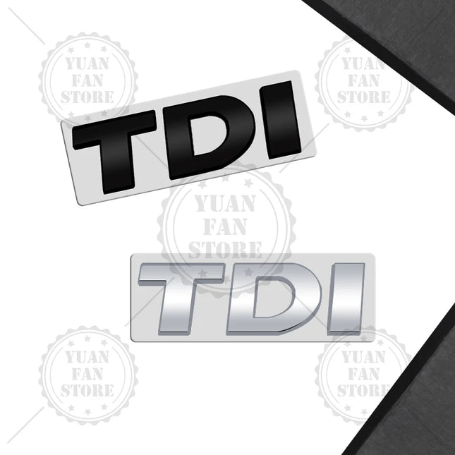TSI TDI Emblem Car Styling 3D Sticker ABS Logo Badge For Tiguan Polo Golf 4 5 6 MK6 Passat B5 B6 Bora Jetta Touran T-Cross Caddy